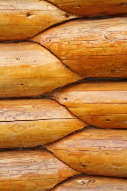 yuvarlak Ahşap Kirişler kesişimi