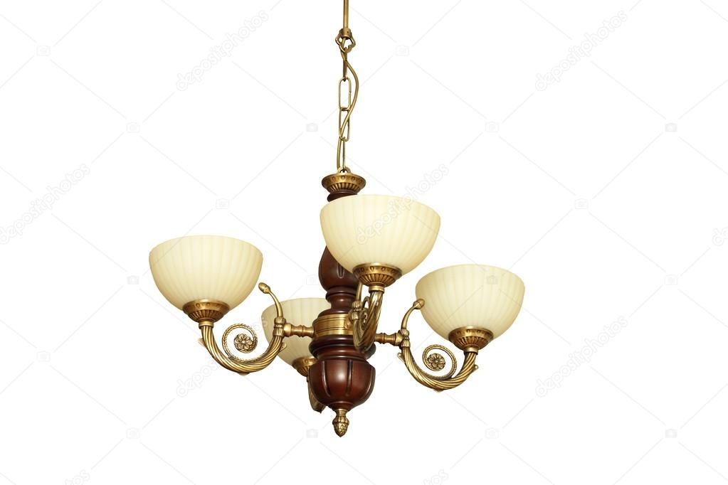 vintage isolated chandelier
