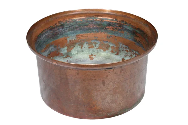 Velho recipiente de cobre — Fotografia de Stock