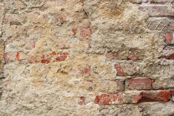 Gebarsten oude muur — Stockfoto