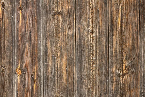 Spruce planks on old fence — Stock Photo, Image