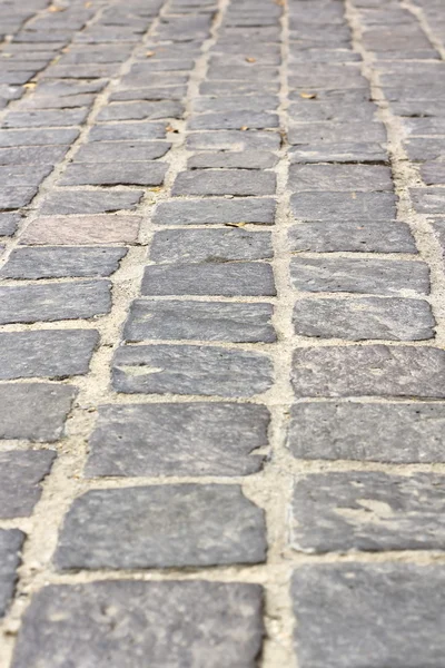 Stenen tegels op de voetgangers pad — Stockfoto
