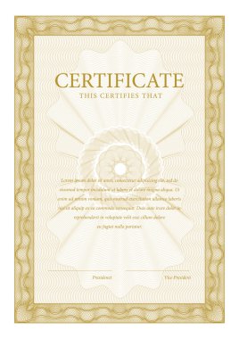 Sertifika ve diploma şablon. Vektör