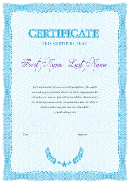Plantilla de certificado y diplomas. Vector — Archivo Imágenes Vectoriales