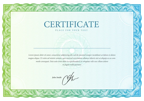 Sertifika ve diploma şablon. Vektör