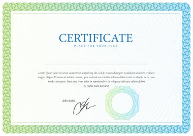Sertifika ve diploma şablon. Vektör