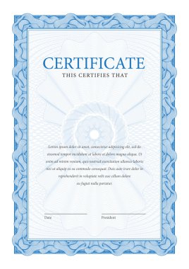 Sertifika ve diploma şablon. Vektör