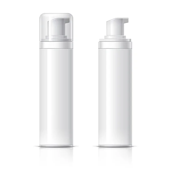 Realistic Cosmetic bottle can sprayer container. — Stock Vector