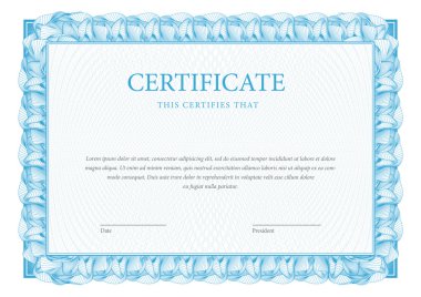 Sertifika ve diploma şablon. Vektör