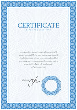 Sertifika ve diploma şablon. Vektör