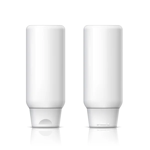 Realistické kosmetické láhev může šampon kontejner. — Stockový vektor