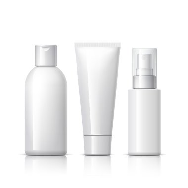 Gerçekçi kozmetik şişe püskürtme kabı olabilir. 