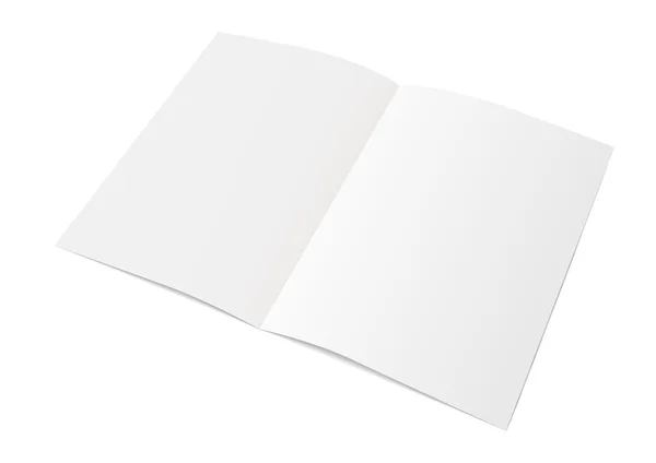 Sheet of paper folded in half. — Stock Vector