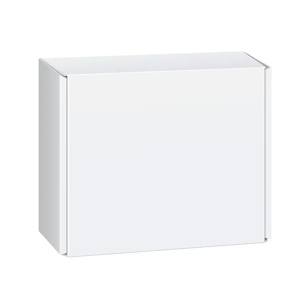 Caja blanca abierta. Para dispositivos electrónicos — Vector de stock