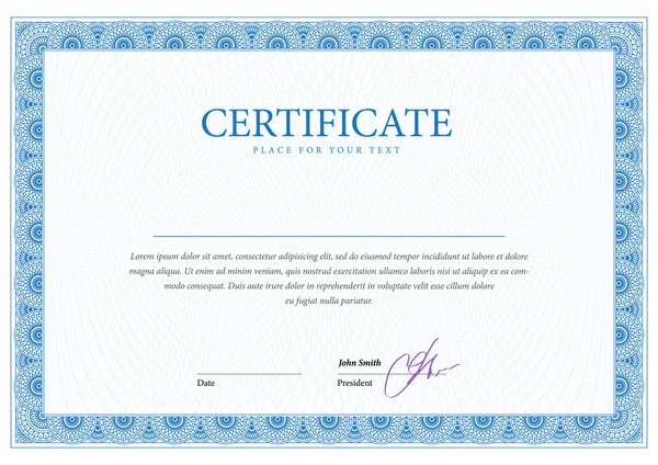 Certificaat en diploma's sjabloon. — Stockvector