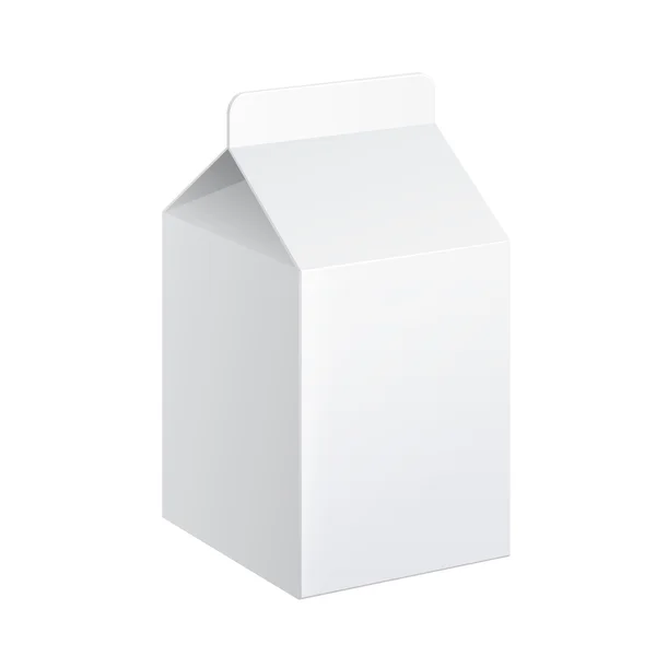 Caja realista de leche . — Archivo Imágenes Vectoriales