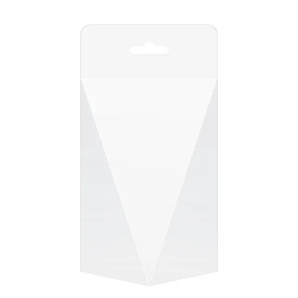 Caja blanca del paquete. Para juguetes, dispositivo electrónico — Vector de stock