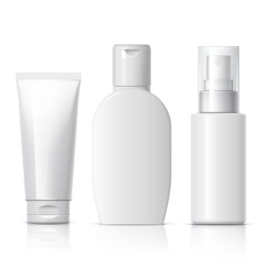 Gerçekçi kozmetik şişe püskürtme kabı olabilir.