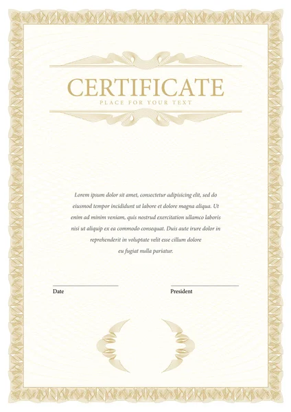 Certificaat en diploma's sjabloon. — Stockvector