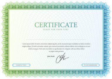 para birimi ve diploma kullanılan vektör desen