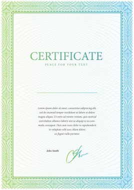 para birimi ve diploma kullanılan vektör desen