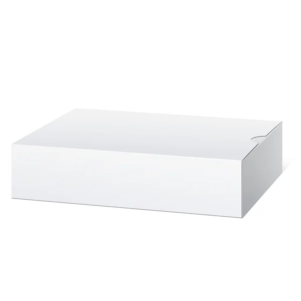Paquete Caja de cartón. Acostado horizontalmente . — Vector de stock