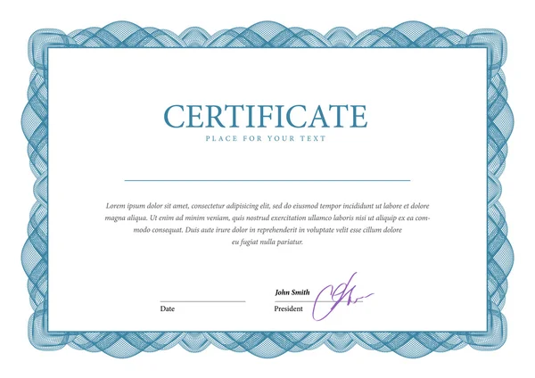 Certificate. Template diplomas — Stockvector