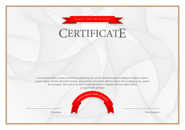 Moderne certificaatsjabloon — Stockvector