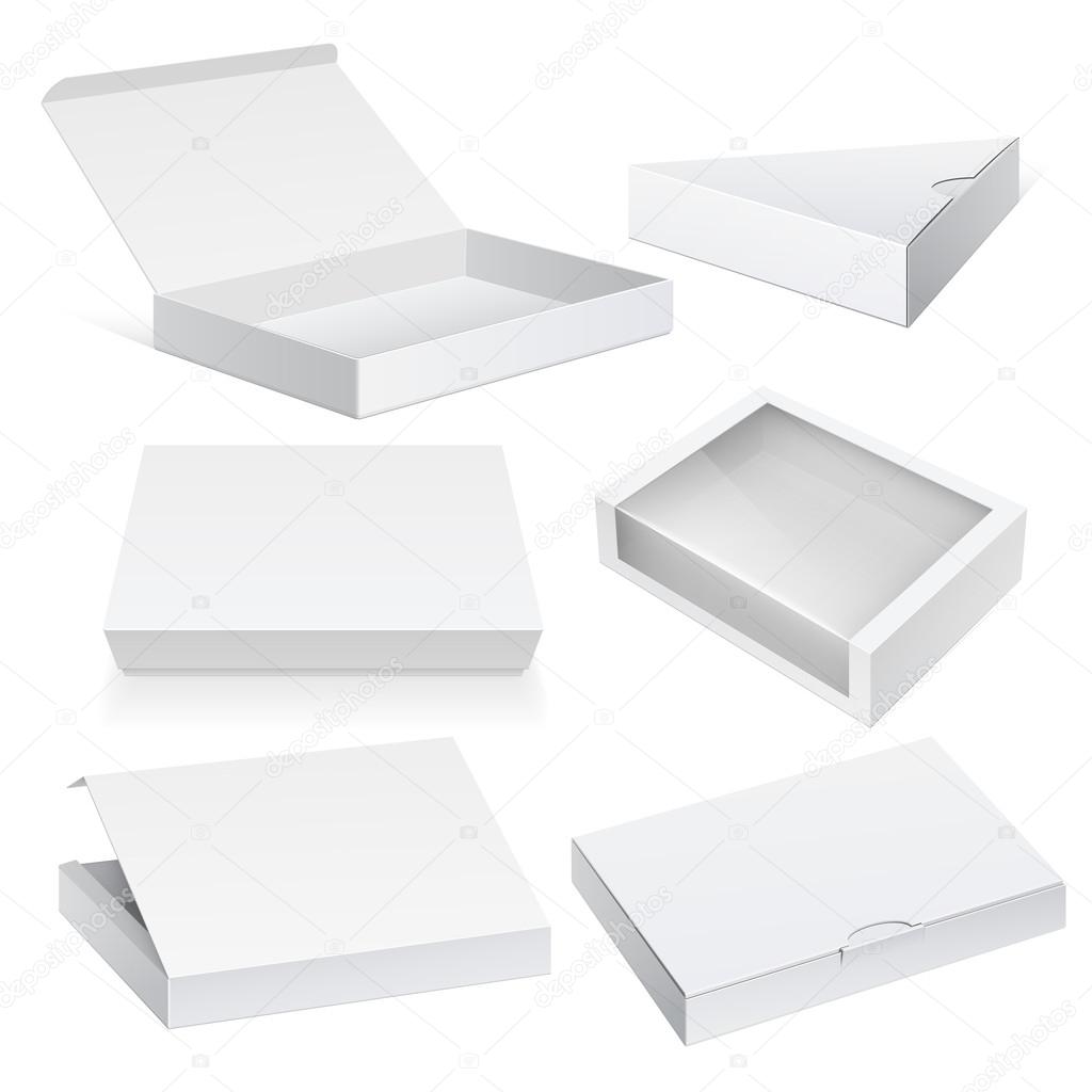 White Package Cardboard Box set