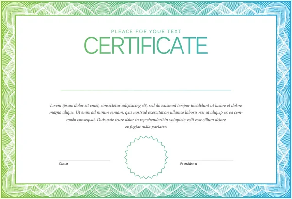 Certificaat. Award achtergrond. — Stockvector