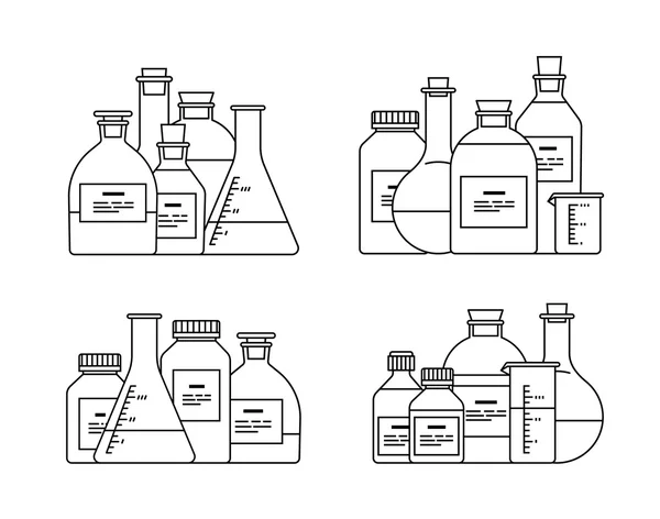 Wyroby ze szkła chemiko ikona — Wektor stockowy