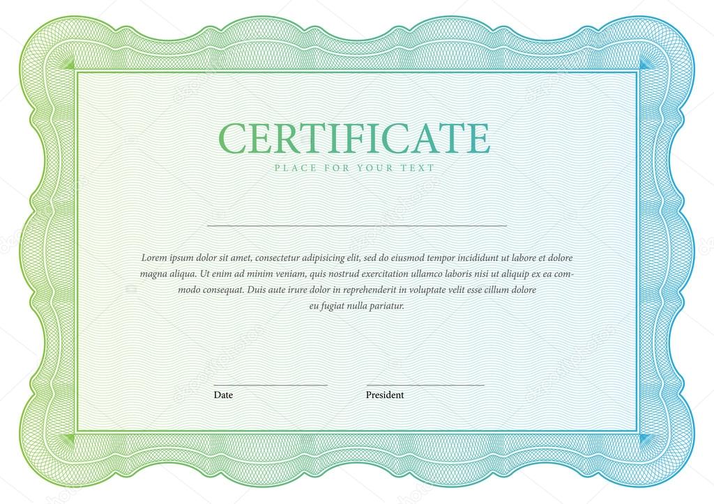 horizontal Certificate and diplomas template. Vector