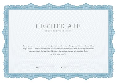 Vintage sertifika. Şablon diploma, para birimi.