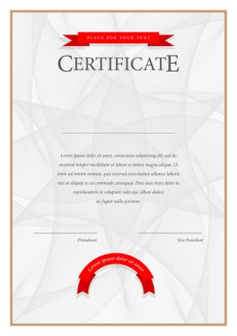 Modern sertifika. Şablon diploma, para birimi.
