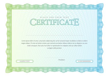 Vintage sertifika. Şablon diploma, para birimi.