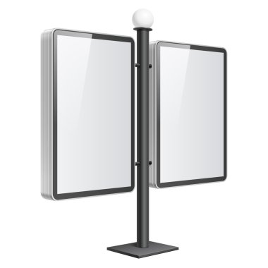 Beyaz arka plan üzerinde gerçekçi ışık kutusu şablonu