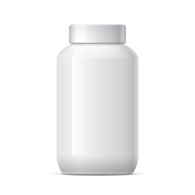 Gerçekçi plastik kavanoz kapak ile