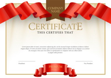 Modern sertifika. Şablon diploma, para birimi. Vektör