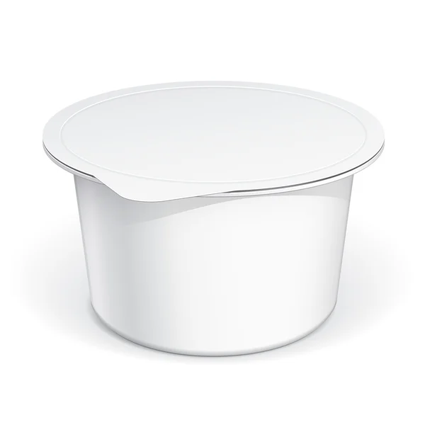 Conteneur en plastique blanc blanc — Image vectorielle