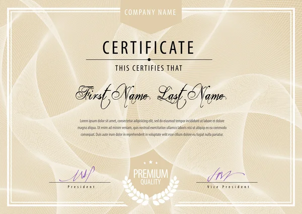 Modern Certificate Template Royalty Free Stock Vectors