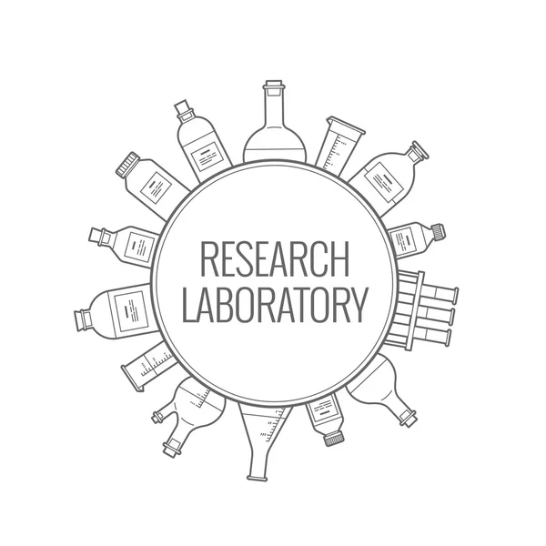 Logo Chemisches Forschungslabor — Stockvektor