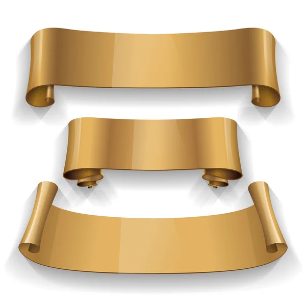 Gold glänzendes Vektorband — Stockvektor