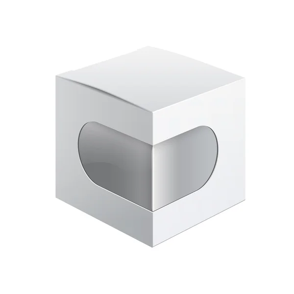 Balíček lepenkové krabice s uchem — Stockový vektor