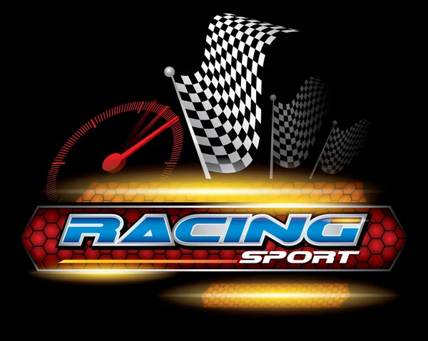 Spor kavramı Logo tasarlamak vektör için yarış