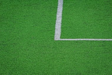 Futbol sahasının yapay sahası.