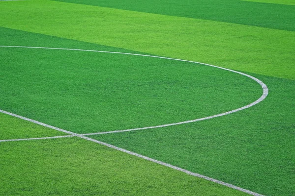 Césped artificial del campo de fútbol — Foto de Stock