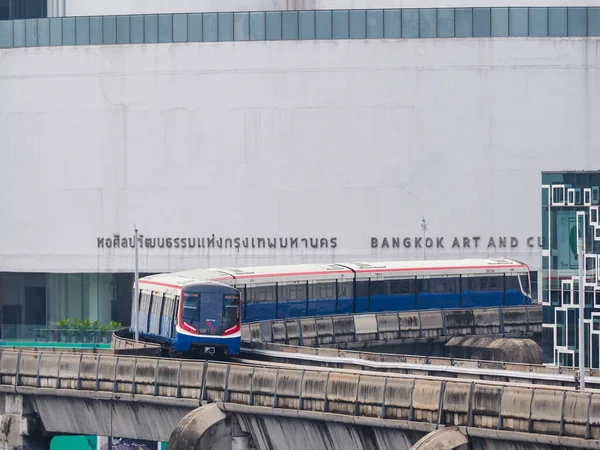 Bangkok Thailand Nov 2020 Bts Sky Tåget Går Förbi Bangkoks — Stockfoto