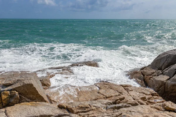 Havutsikt Stein Øya Koh Samui Usett Fantastisk Thailand – stockfoto