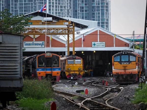 泰国2020年11月29日 通布里火车站 这个通布里火车站是前往泰国西部和南部地区的起点 — 图库照片