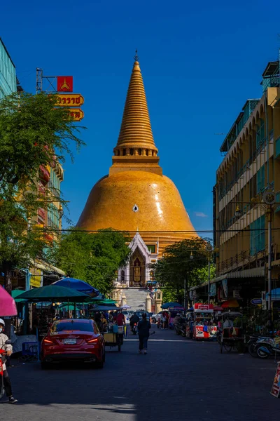 Nakhon Pathom Thailand Jun 2021 Phra Pathom Chedi Thailands Största — Stockfoto